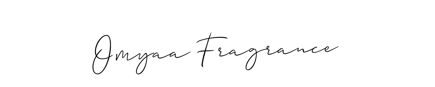 The best way (Allison_Script) to make a short signature is to pick only two or three words in your name. The name Omyaa Fragrance include a total of six letters. For converting this name. Omyaa Fragrance signature style 2 images and pictures png