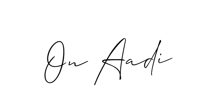 Once you've used our free online signature maker to create your best signature Allison_Script style, it's time to enjoy all of the benefits that On Aadi name signing documents. On Aadi signature style 2 images and pictures png