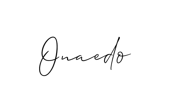 How to make Onaedo name signature. Use Allison_Script style for creating short signs online. This is the latest handwritten sign. Onaedo signature style 2 images and pictures png