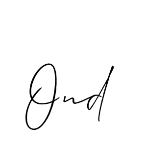 Best and Professional Signature Style for Ond. Allison_Script Best Signature Style Collection. Ond signature style 2 images and pictures png