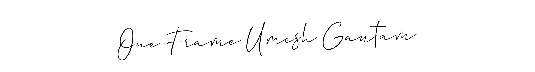 Here are the top 10 professional signature styles for the name One Frame Umesh Gautam. These are the best autograph styles you can use for your name. One Frame Umesh Gautam signature style 2 images and pictures png