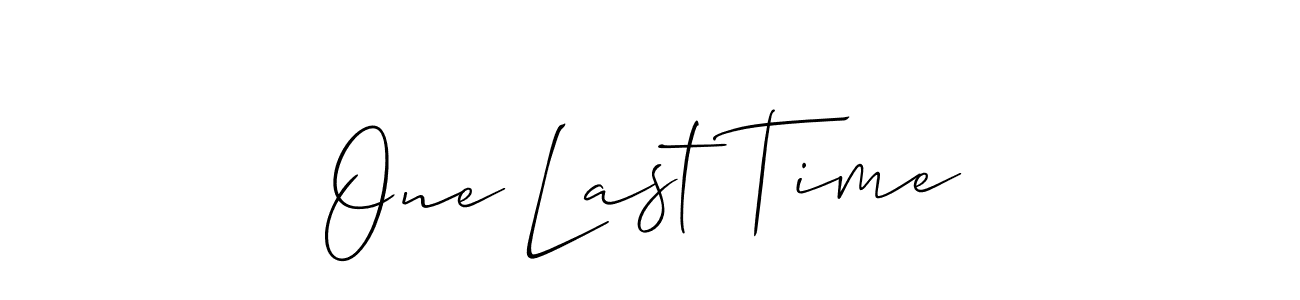 See photos of One Last Time official signature by Spectra . Check more albums & portfolios. Read reviews & check more about Allison_Script font. One Last Time signature style 2 images and pictures png
