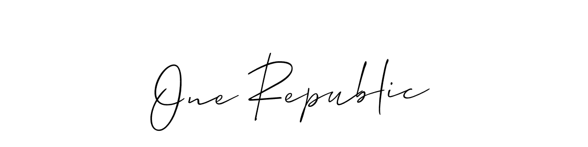 Check out images of Autograph of One Republic name. Actor One Republic Signature Style. Allison_Script is a professional sign style online. One Republic signature style 2 images and pictures png