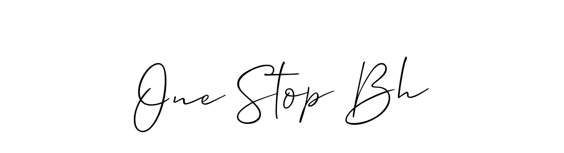 Also You can easily find your signature by using the search form. We will create One Stop Bh name handwritten signature images for you free of cost using Allison_Script sign style. One Stop Bh signature style 2 images and pictures png