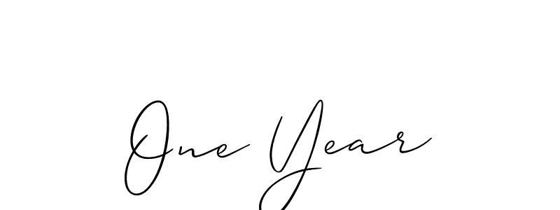 Once you've used our free online signature maker to create your best signature Allison_Script style, it's time to enjoy all of the benefits that One Year name signing documents. One Year signature style 2 images and pictures png