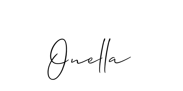 Allison_Script is a professional signature style that is perfect for those who want to add a touch of class to their signature. It is also a great choice for those who want to make their signature more unique. Get Onella name to fancy signature for free. Onella signature style 2 images and pictures png
