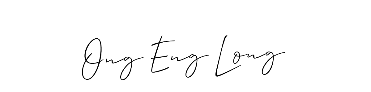 Also You can easily find your signature by using the search form. We will create Ong Eng Long name handwritten signature images for you free of cost using Allison_Script sign style. Ong Eng Long signature style 2 images and pictures png