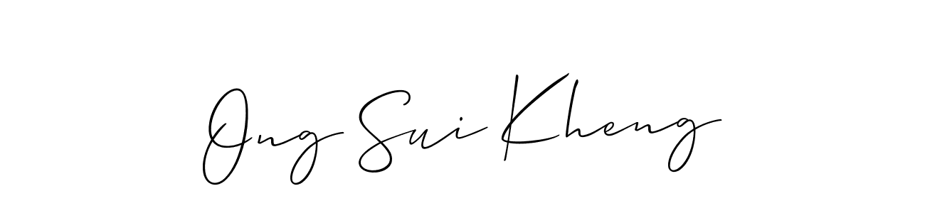 This is the best signature style for the Ong Sui Kheng name. Also you like these signature font (Allison_Script). Mix name signature. Ong Sui Kheng signature style 2 images and pictures png
