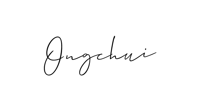 Also You can easily find your signature by using the search form. We will create Ongchui name handwritten signature images for you free of cost using Allison_Script sign style. Ongchui signature style 2 images and pictures png