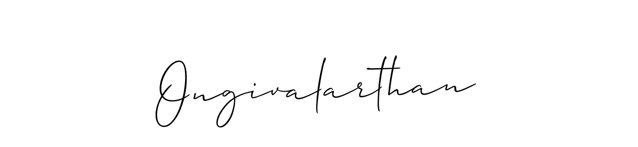 Create a beautiful signature design for name Ongivalarthan. With this signature (Allison_Script) fonts, you can make a handwritten signature for free. Ongivalarthan signature style 2 images and pictures png