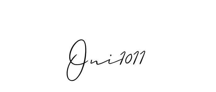 The best way (Allison_Script) to make a short signature is to pick only two or three words in your name. The name Oni1011 include a total of six letters. For converting this name. Oni1011 signature style 2 images and pictures png