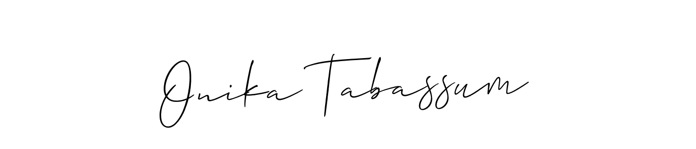 Here are the top 10 professional signature styles for the name Onika Tabassum. These are the best autograph styles you can use for your name. Onika Tabassum signature style 2 images and pictures png