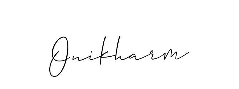 This is the best signature style for the Onikharm name. Also you like these signature font (Allison_Script). Mix name signature. Onikharm signature style 2 images and pictures png