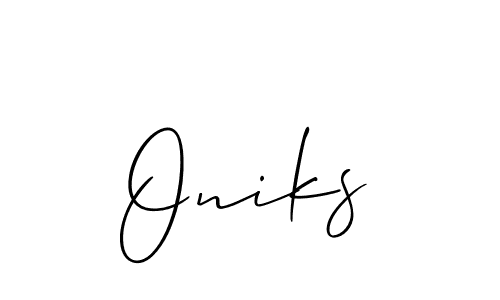 Also we have Oniks name is the best signature style. Create professional handwritten signature collection using Allison_Script autograph style. Oniks signature style 2 images and pictures png