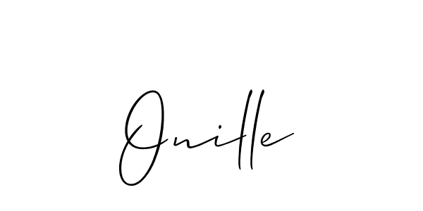 How to Draw Onille signature style? Allison_Script is a latest design signature styles for name Onille. Onille signature style 2 images and pictures png