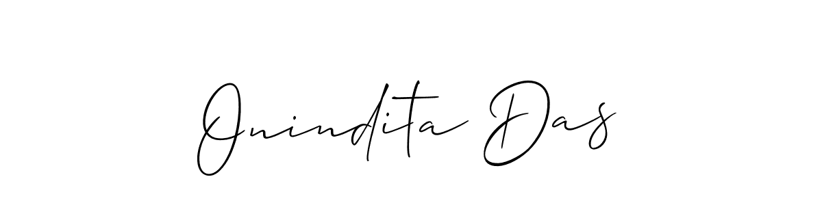 How to make Onindita Das signature? Allison_Script is a professional autograph style. Create handwritten signature for Onindita Das name. Onindita Das signature style 2 images and pictures png