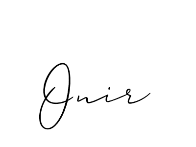 How to Draw Onir signature style? Allison_Script is a latest design signature styles for name Onir. Onir signature style 2 images and pictures png