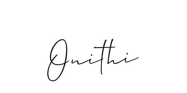 The best way (Allison_Script) to make a short signature is to pick only two or three words in your name. The name Onithi include a total of six letters. For converting this name. Onithi signature style 2 images and pictures png
