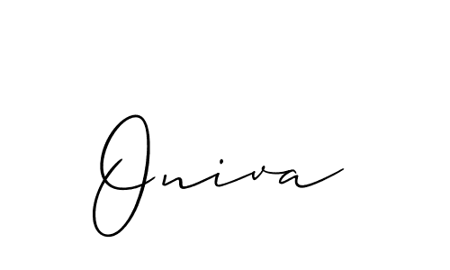 How to make Oniva name signature. Use Allison_Script style for creating short signs online. This is the latest handwritten sign. Oniva signature style 2 images and pictures png