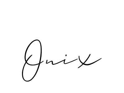if you are searching for the best signature style for your name Onix. so please give up your signature search. here we have designed multiple signature styles  using Allison_Script. Onix signature style 2 images and pictures png