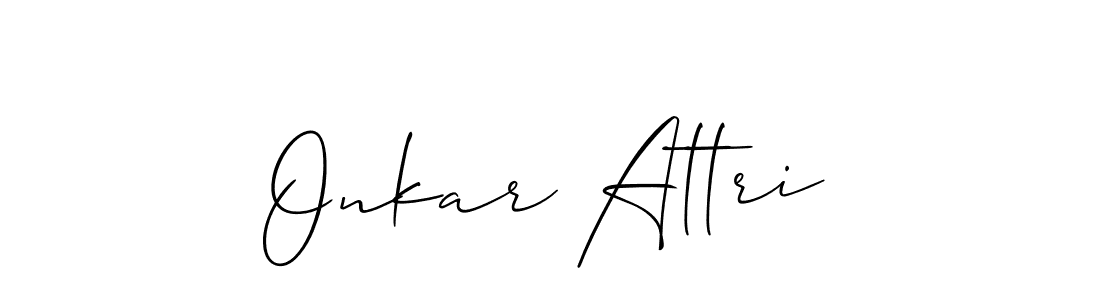 if you are searching for the best signature style for your name Onkar Attri. so please give up your signature search. here we have designed multiple signature styles  using Allison_Script. Onkar Attri signature style 2 images and pictures png