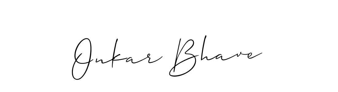 Allison_Script is a professional signature style that is perfect for those who want to add a touch of class to their signature. It is also a great choice for those who want to make their signature more unique. Get Onkar Bhave name to fancy signature for free. Onkar Bhave signature style 2 images and pictures png