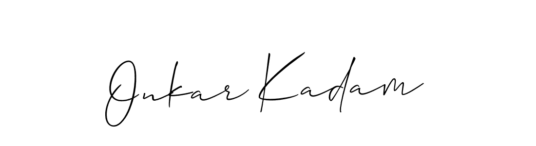 You can use this online signature creator to create a handwritten signature for the name Onkar Kadam. This is the best online autograph maker. Onkar Kadam signature style 2 images and pictures png