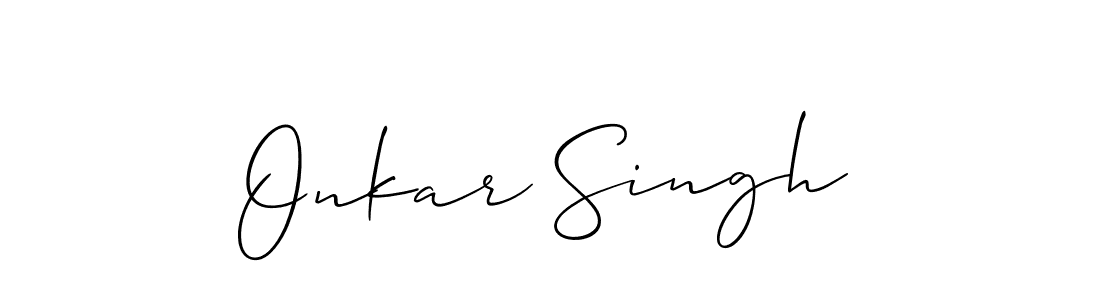 You should practise on your own different ways (Allison_Script) to write your name (Onkar Singh) in signature. don't let someone else do it for you. Onkar Singh signature style 2 images and pictures png