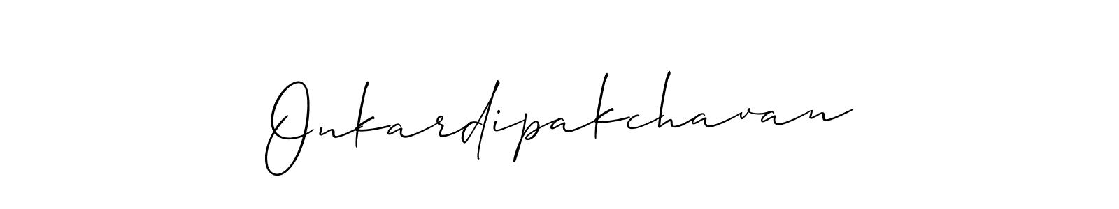 Onkardipakchavan stylish signature style. Best Handwritten Sign (Allison_Script) for my name. Handwritten Signature Collection Ideas for my name Onkardipakchavan. Onkardipakchavan signature style 2 images and pictures png