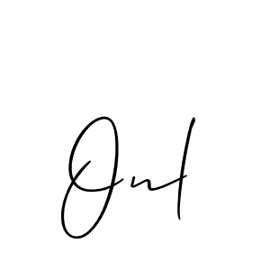 Design your own signature with our free online signature maker. With this signature software, you can create a handwritten (Allison_Script) signature for name Onl. Onl signature style 2 images and pictures png