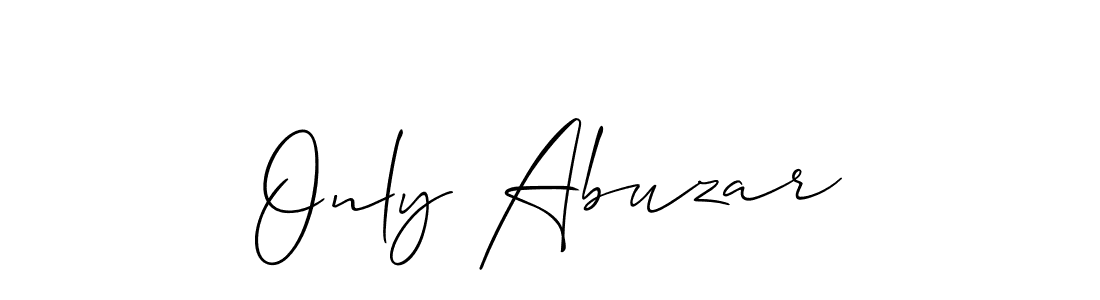 How to make Only Abuzar signature? Allison_Script is a professional autograph style. Create handwritten signature for Only Abuzar name. Only Abuzar signature style 2 images and pictures png