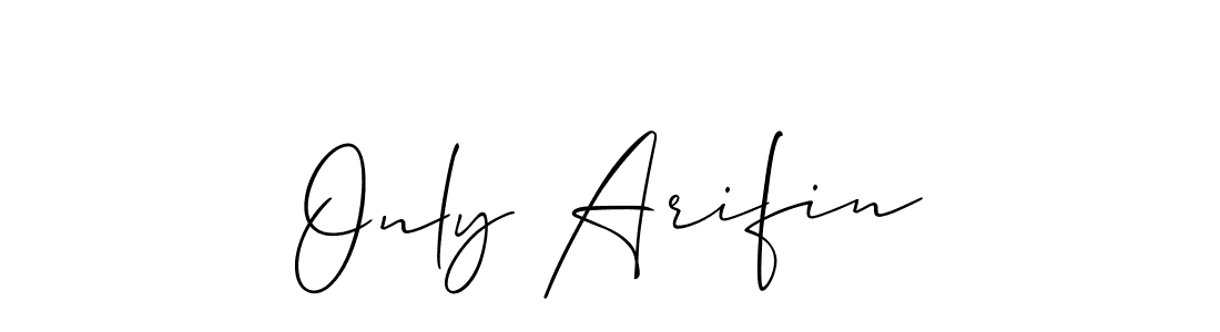 Similarly Allison_Script is the best handwritten signature design. Signature creator online .You can use it as an online autograph creator for name Only Arifin. Only Arifin signature style 2 images and pictures png