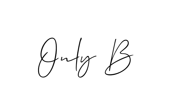 Only B stylish signature style. Best Handwritten Sign (Allison_Script) for my name. Handwritten Signature Collection Ideas for my name Only B. Only B signature style 2 images and pictures png