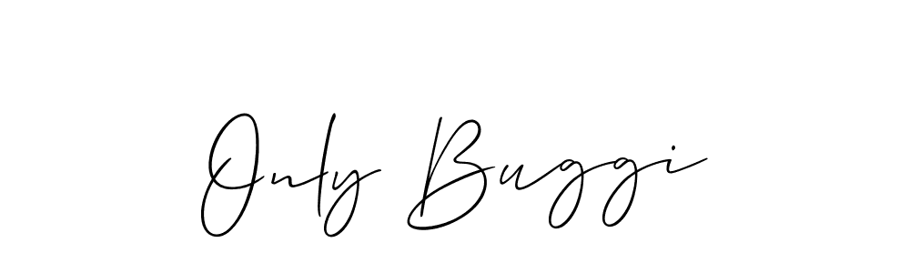 Create a beautiful signature design for name Only Buggi. With this signature (Allison_Script) fonts, you can make a handwritten signature for free. Only Buggi signature style 2 images and pictures png