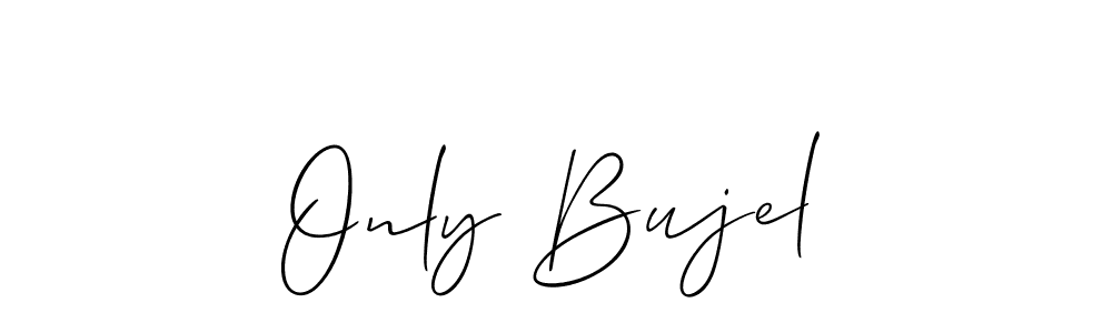 Use a signature maker to create a handwritten signature online. With this signature software, you can design (Allison_Script) your own signature for name Only Bujel. Only Bujel signature style 2 images and pictures png