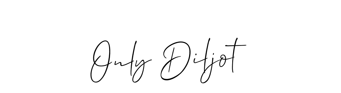 Also we have Only Diljot name is the best signature style. Create professional handwritten signature collection using Allison_Script autograph style. Only Diljot signature style 2 images and pictures png