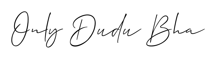 Give your name Only Dudu Bha an exquisite flair with the Allison_Script script font. Ideal for contracts, resumes, and formal letterheads. Only Dudu Bha signature style 2 images and pictures png