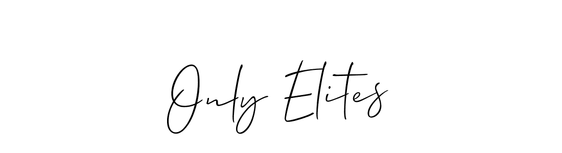 Make a short Only Elites signature style. Manage your documents anywhere anytime using Allison_Script. Create and add eSignatures, submit forms, share and send files easily. Only Elites signature style 2 images and pictures png