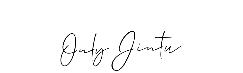 if you are searching for the best signature style for your name Only Jintu. so please give up your signature search. here we have designed multiple signature styles  using Allison_Script. Only Jintu signature style 2 images and pictures png