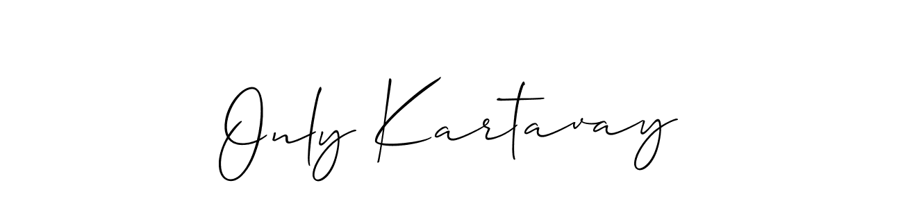 Make a beautiful signature design for name Only Kartavay. Use this online signature maker to create a handwritten signature for free. Only Kartavay signature style 2 images and pictures png