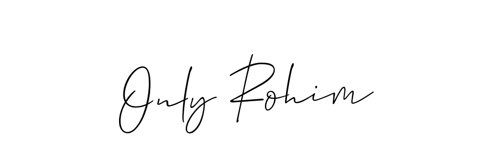 How to Draw Only Rohim signature style? Allison_Script is a latest design signature styles for name Only Rohim. Only Rohim signature style 2 images and pictures png