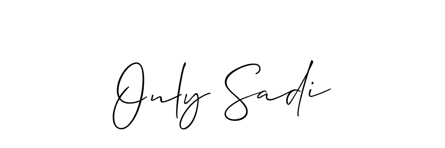 How to make Only Sadi signature? Allison_Script is a professional autograph style. Create handwritten signature for Only Sadi name. Only Sadi signature style 2 images and pictures png
