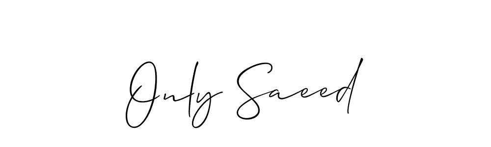 Similarly Allison_Script is the best handwritten signature design. Signature creator online .You can use it as an online autograph creator for name Only Saeed. Only Saeed signature style 2 images and pictures png