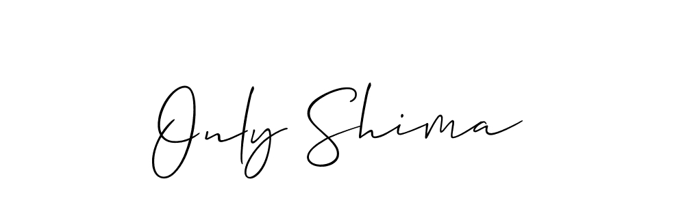 How to make Only Shima signature? Allison_Script is a professional autograph style. Create handwritten signature for Only Shima name. Only Shima signature style 2 images and pictures png