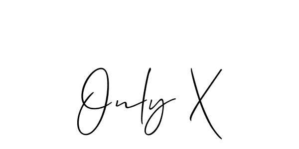 Create a beautiful signature design for name Only X. With this signature (Allison_Script) fonts, you can make a handwritten signature for free. Only X signature style 2 images and pictures png