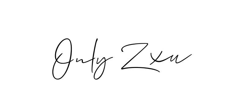 Also we have Only Zxu name is the best signature style. Create professional handwritten signature collection using Allison_Script autograph style. Only Zxu signature style 2 images and pictures png