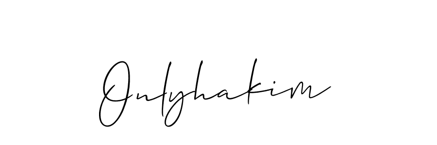 The best way (Allison_Script) to make a short signature is to pick only two or three words in your name. The name Onlyhakim include a total of six letters. For converting this name. Onlyhakim signature style 2 images and pictures png