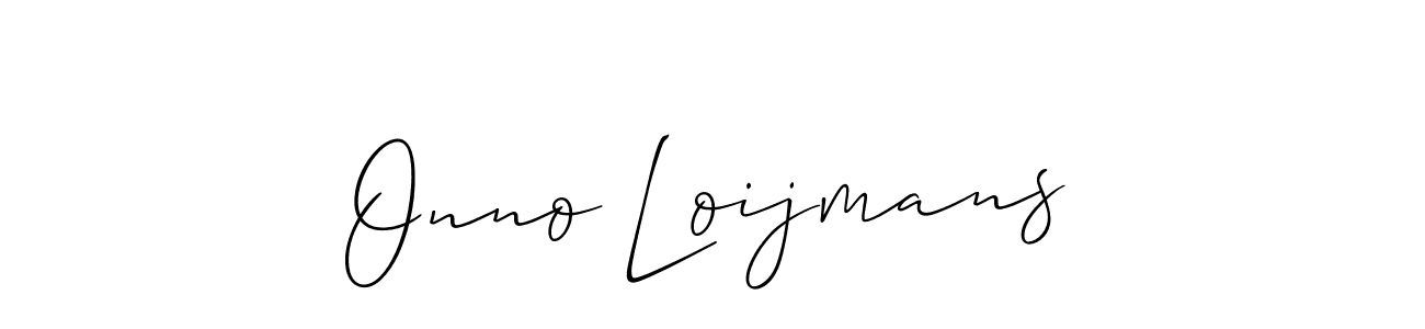 Allison_Script is a professional signature style that is perfect for those who want to add a touch of class to their signature. It is also a great choice for those who want to make their signature more unique. Get Onno Loijmans name to fancy signature for free. Onno Loijmans signature style 2 images and pictures png