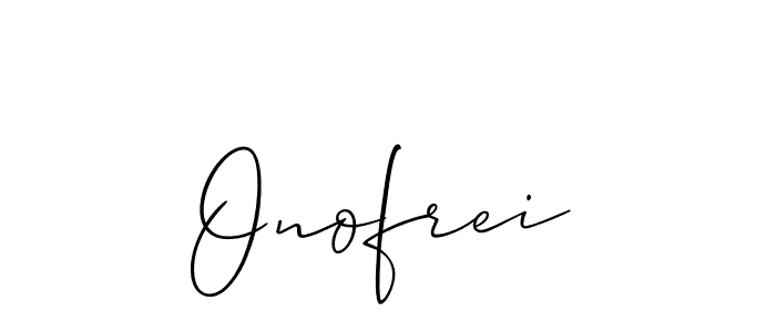 if you are searching for the best signature style for your name Onofrei. so please give up your signature search. here we have designed multiple signature styles  using Allison_Script. Onofrei signature style 2 images and pictures png