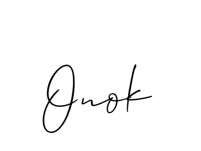 Best and Professional Signature Style for Onok. Allison_Script Best Signature Style Collection. Onok signature style 2 images and pictures png